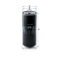 Фильтр масляный MANN-FILTER W 11 102/37